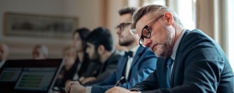 Man signing document, internships in Switzerland, hospitality internships